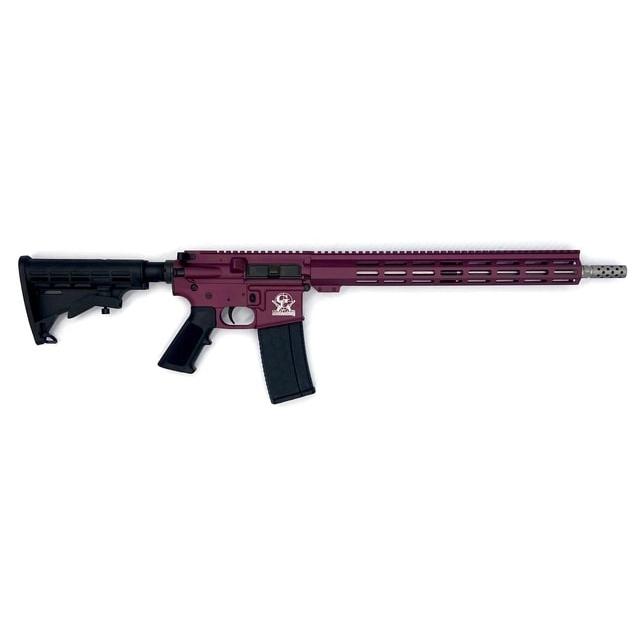 GLFA AR-15 Rifle .223 Wylde 16" Stainless Steel Barrel 30rd Mag Black Cherry Frame