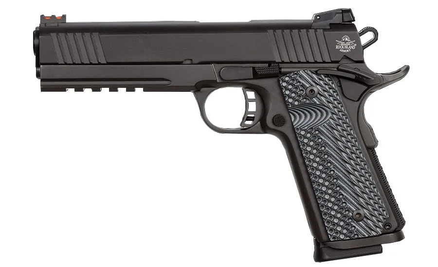 ROCK ISLAND ARMORY M1911-A1 Tactical 10mm Pistol 5" Barrel G10 Grips 8+1 Capacity.