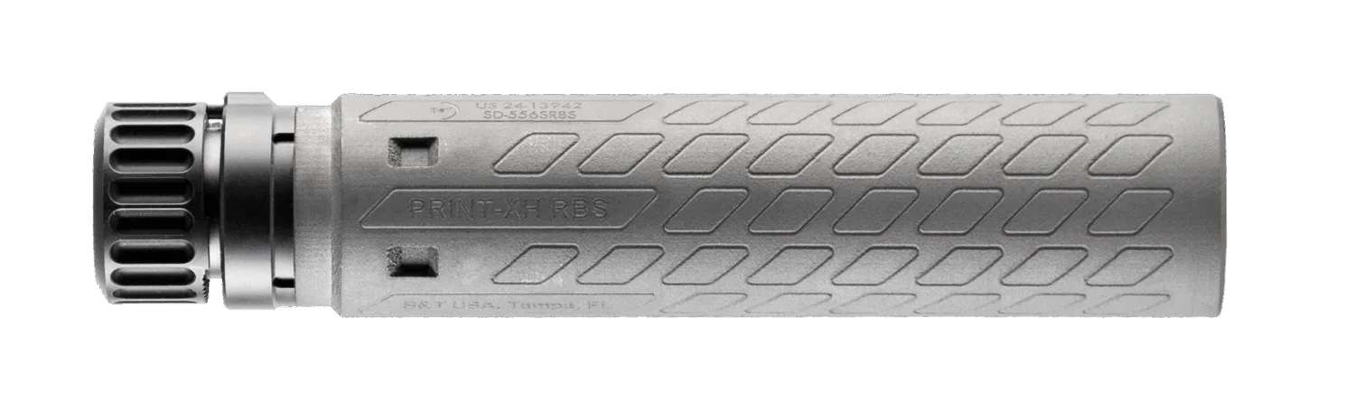 B&T 556 PRINT XH RBS FULL SIZE TI SUPPRESSOR