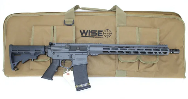 WISE ARMS WA-15B 5.56MM Sniper Grey Rifle - 16 inch High Precision, Lightweight