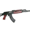 Zastava ZPAPM70 AK-47 Rifle BULGED TRUNNION 1.5MM RECEIVER - Blood Red Handguard | 7.62x39 | 16.3" Chrome Lined Barrel | Folding Triangle Stock