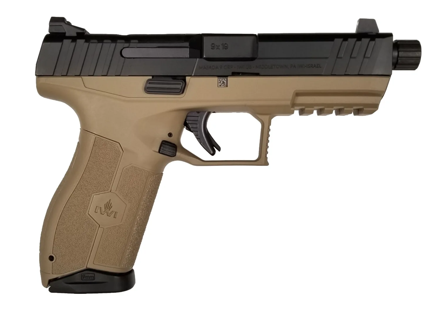 IWI MASADA Optics Ready Pistol - FDE | 9mm | 4.6" Threaded Barrel | 17rd