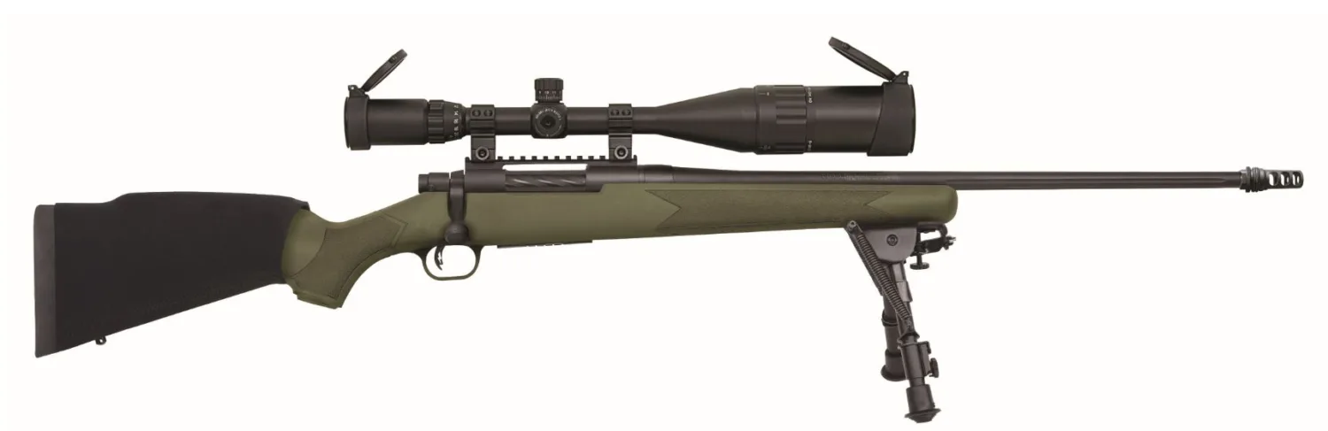 Mossberg Patriot Night Train Bolt-Action Tactical Rifle, .308 Win Caliber, 22-Inch Barrel, 3-9x40mm Scope