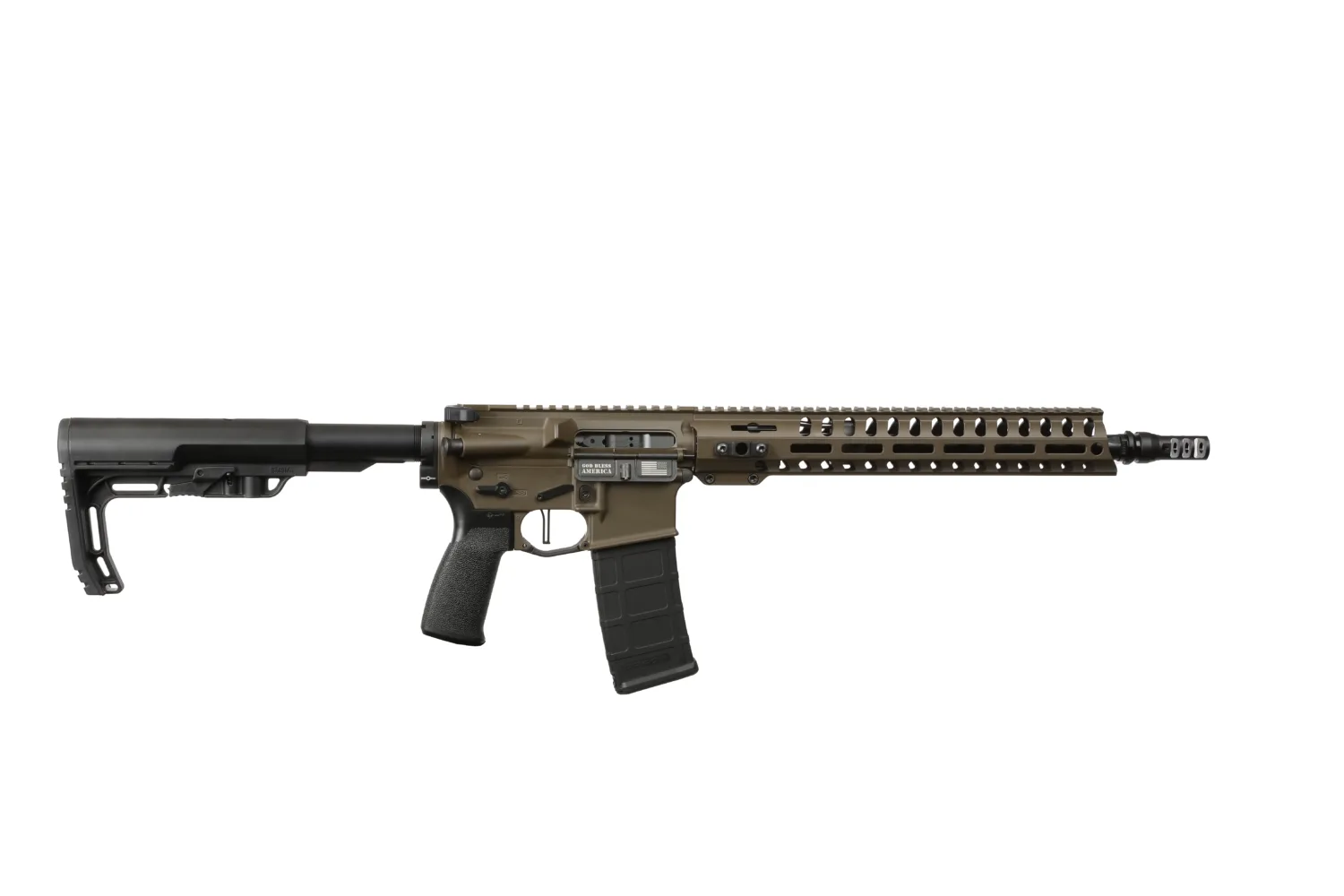 POF USA Minuteman Rifle .300 Blackout 13.75" Barrel Brown Cerakote